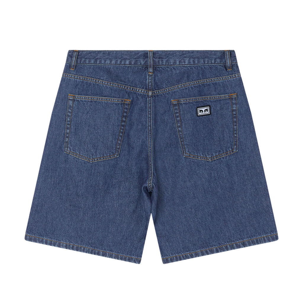 Obey Emerson Denim Shorts - Stone Wash