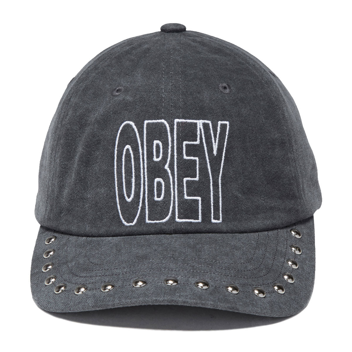 Obey Pigment Anti 6 Panel Hat - Pigment Black