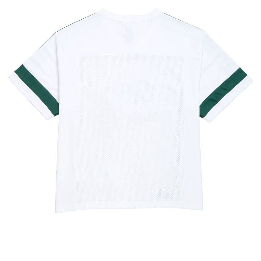 Adidas Tyshawn Jersey - White/Ice Gold Metallic/Collegiate Green