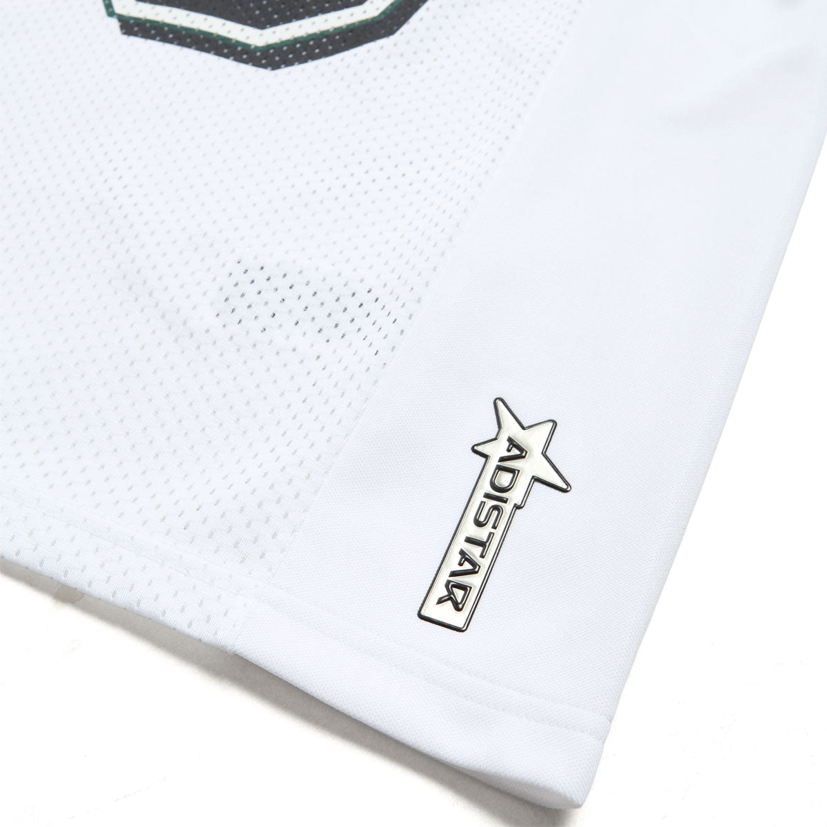 Adidas Tyshawn Jersey - White/Ice Gold Metallic/Collegiate Green