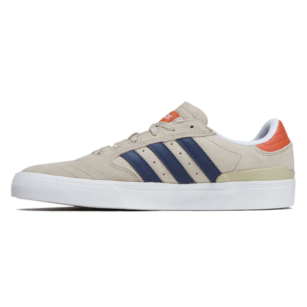 Adidas Busenitz Vulc II Shoes - Wonder Beige/Dark Blue/Court Orange