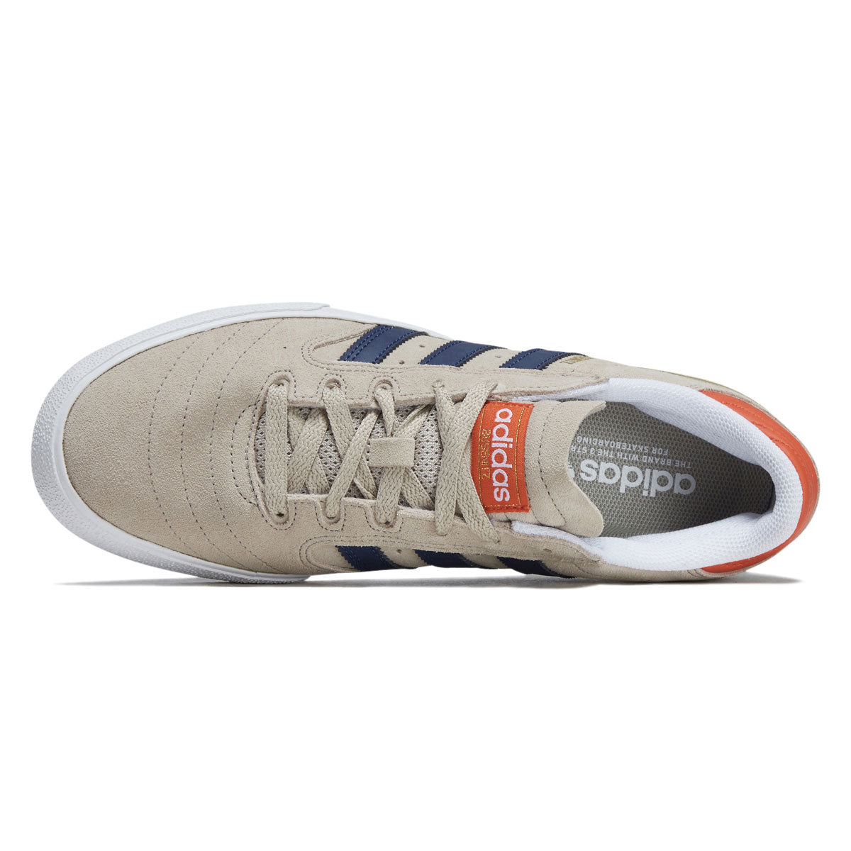 Adidas Busenitz Vulc II Shoes - Wonder Beige/Dark Blue/Court Orange