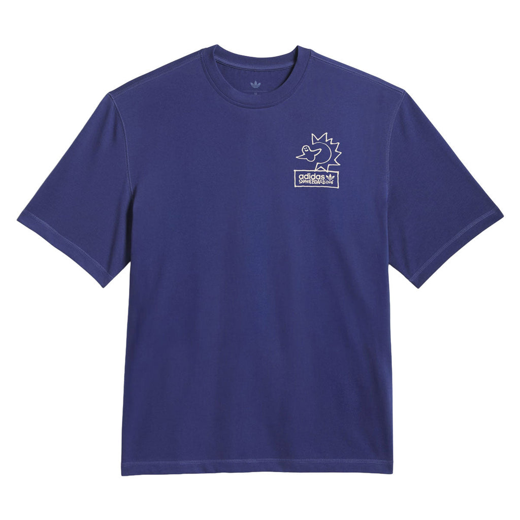 Adidas Gonz Na T-Shirt - Muted Purple/Acid Orange
