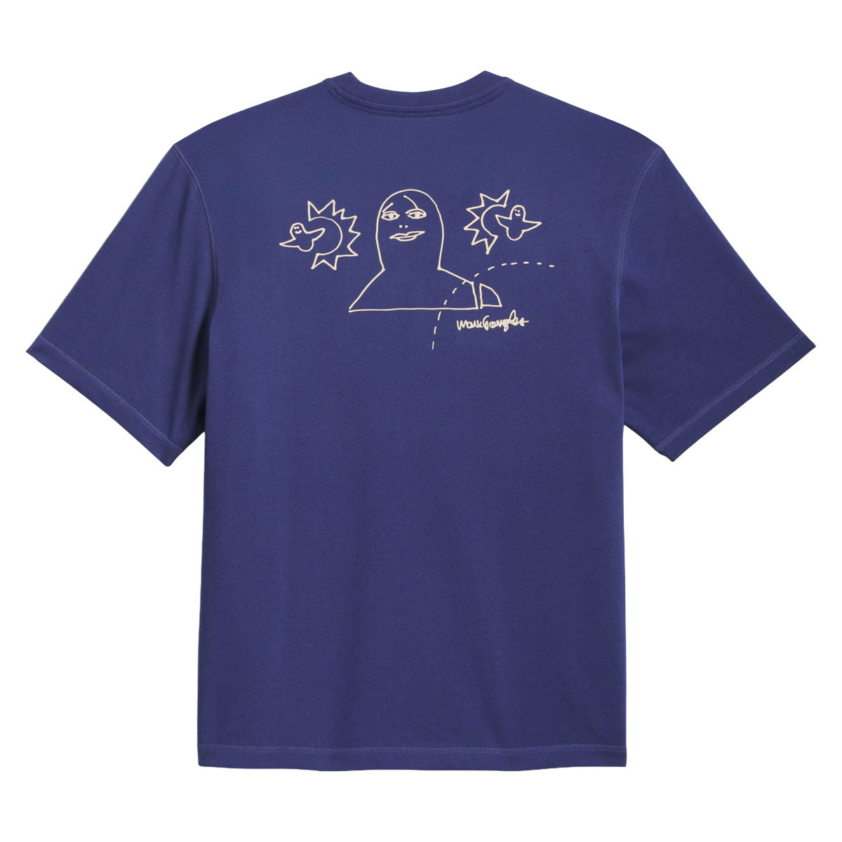 Adidas Gonz Na T-Shirt - Muted Purple/Acid Orange