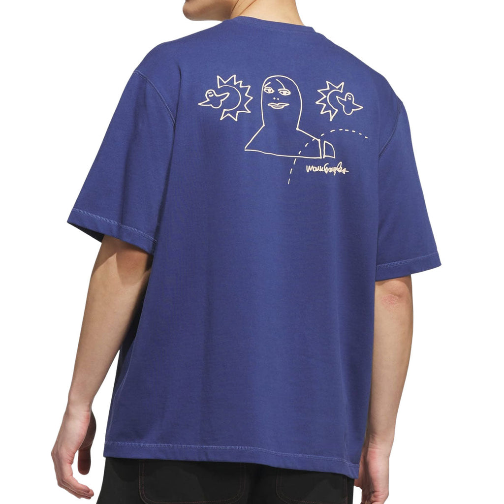 Adidas Gonz Na T-Shirt - Muted Purple/Acid Orange