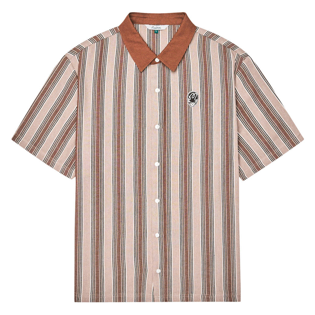 Malbon x Grateful Dead Stealie Blanket Polo Shirt - Brown