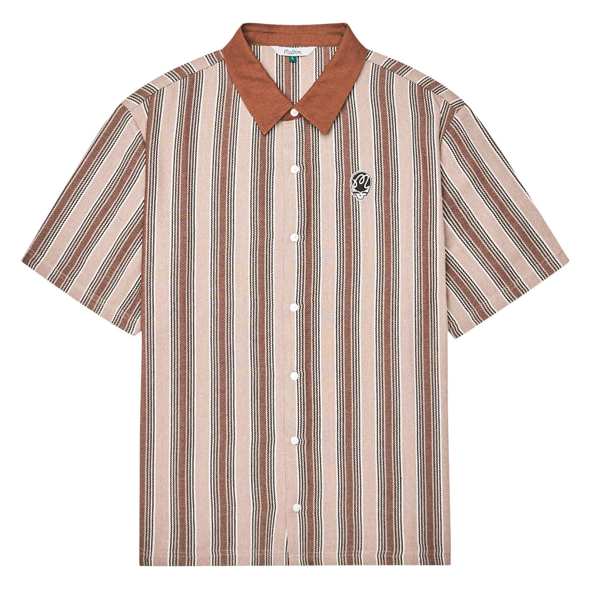 Malbon x Grateful Dead Stealie Blanket Polo Shirt - Brown