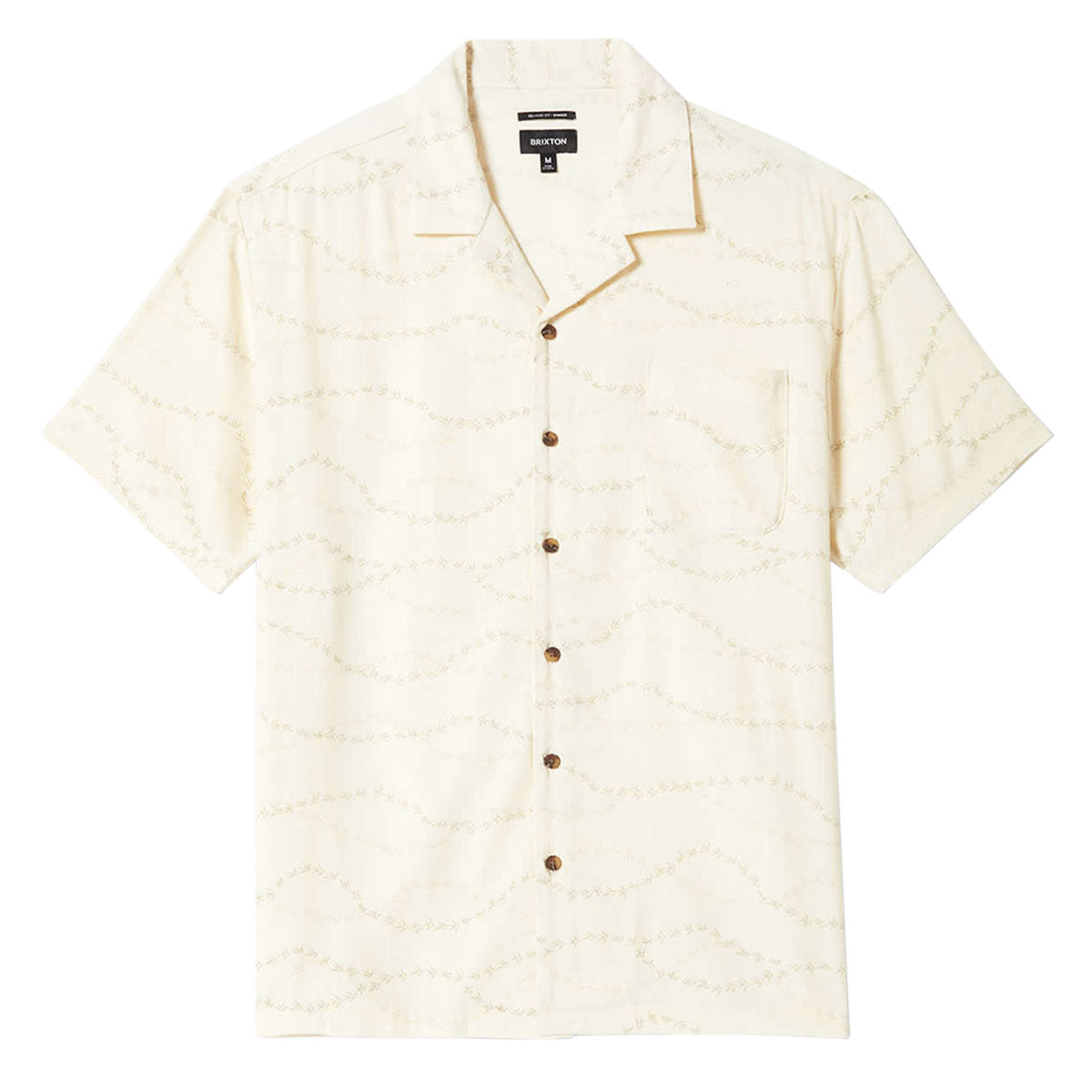 Brixton Bunker Slub Shirt - Whitecap/Black Swallows