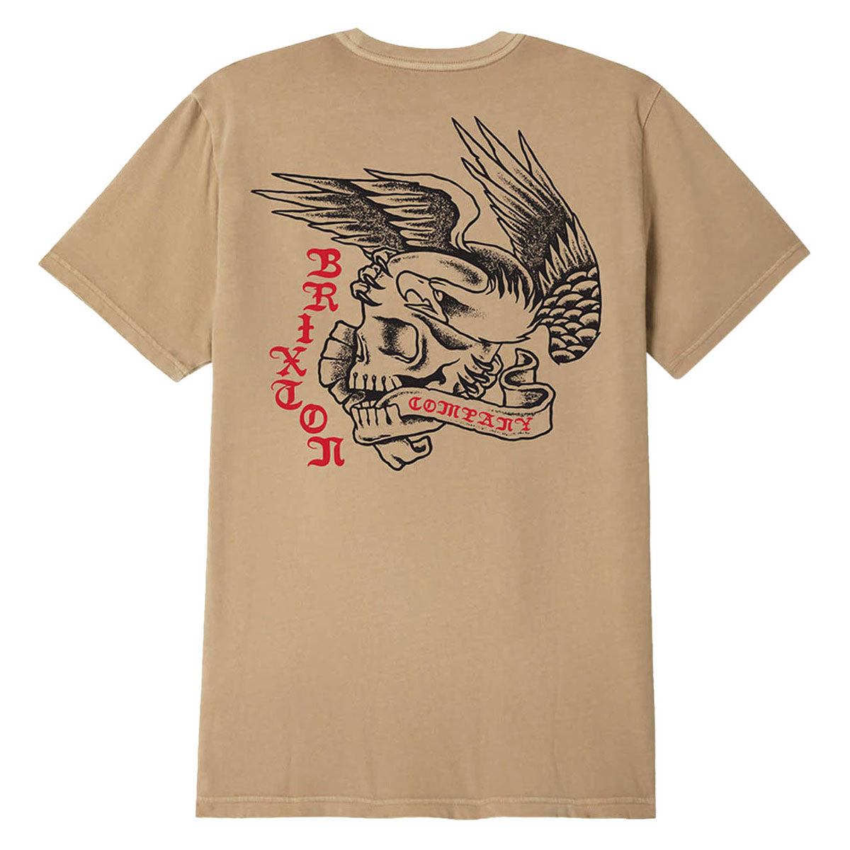 Brixton Wolcott T-Shirt - Timeless Taupe Worn Wash