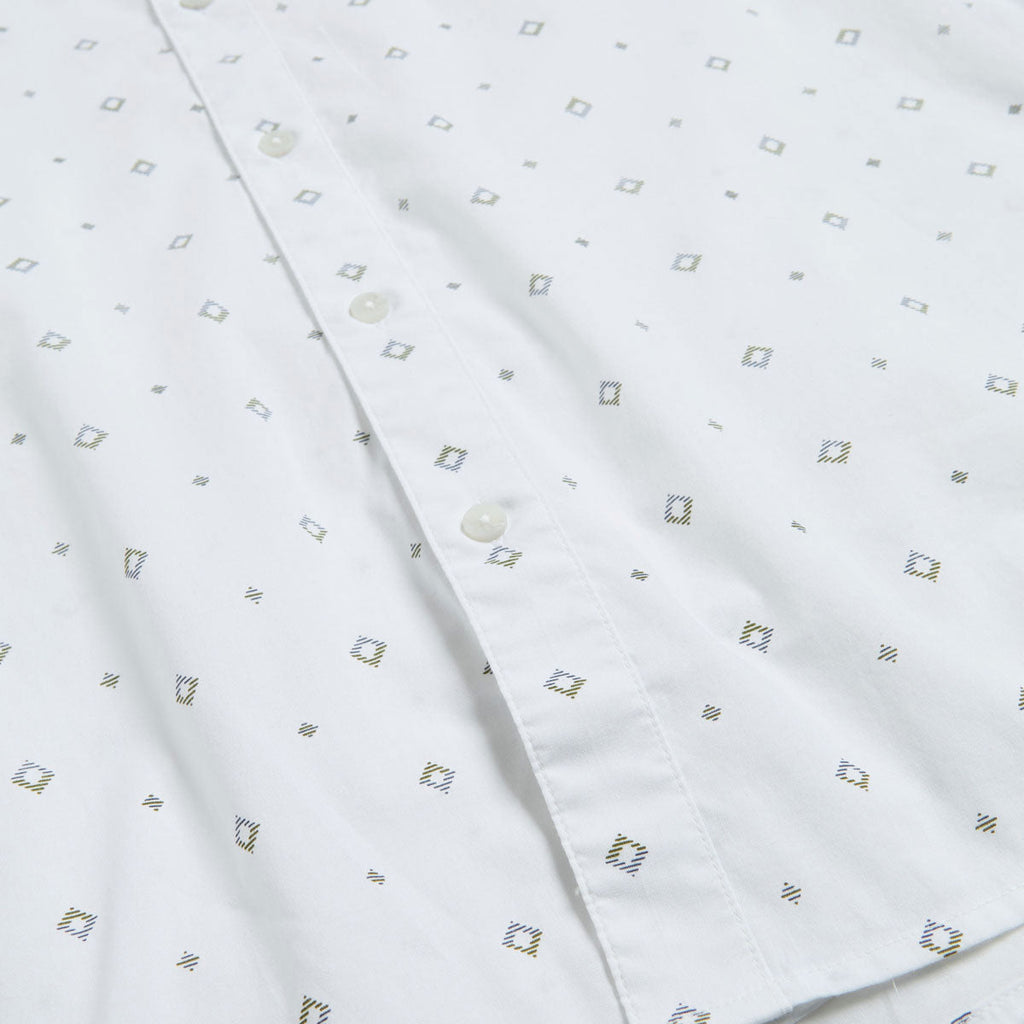 Brixton Charter Print Shirt - White/Geo