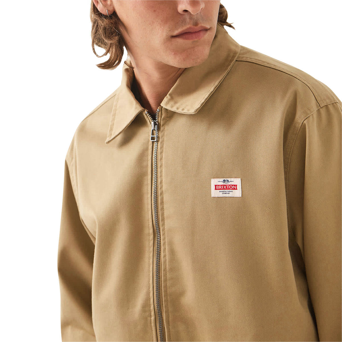 Brixton Trademark Lightweight Garage Jacket - British Khaki