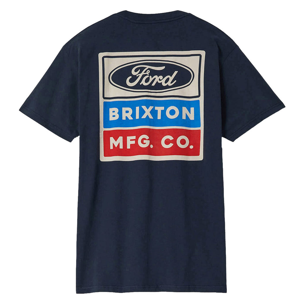 Brixton x Ford Service Dept Pocket T-Shirt - American Navy