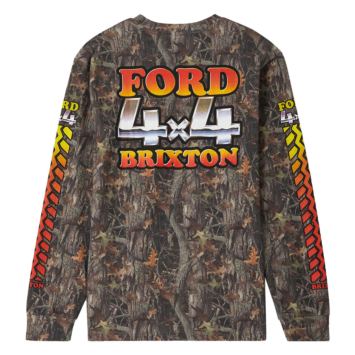 Brixton x Ford 4x4 Chrome Long Sleeve T-Shirt - Boxwood Green