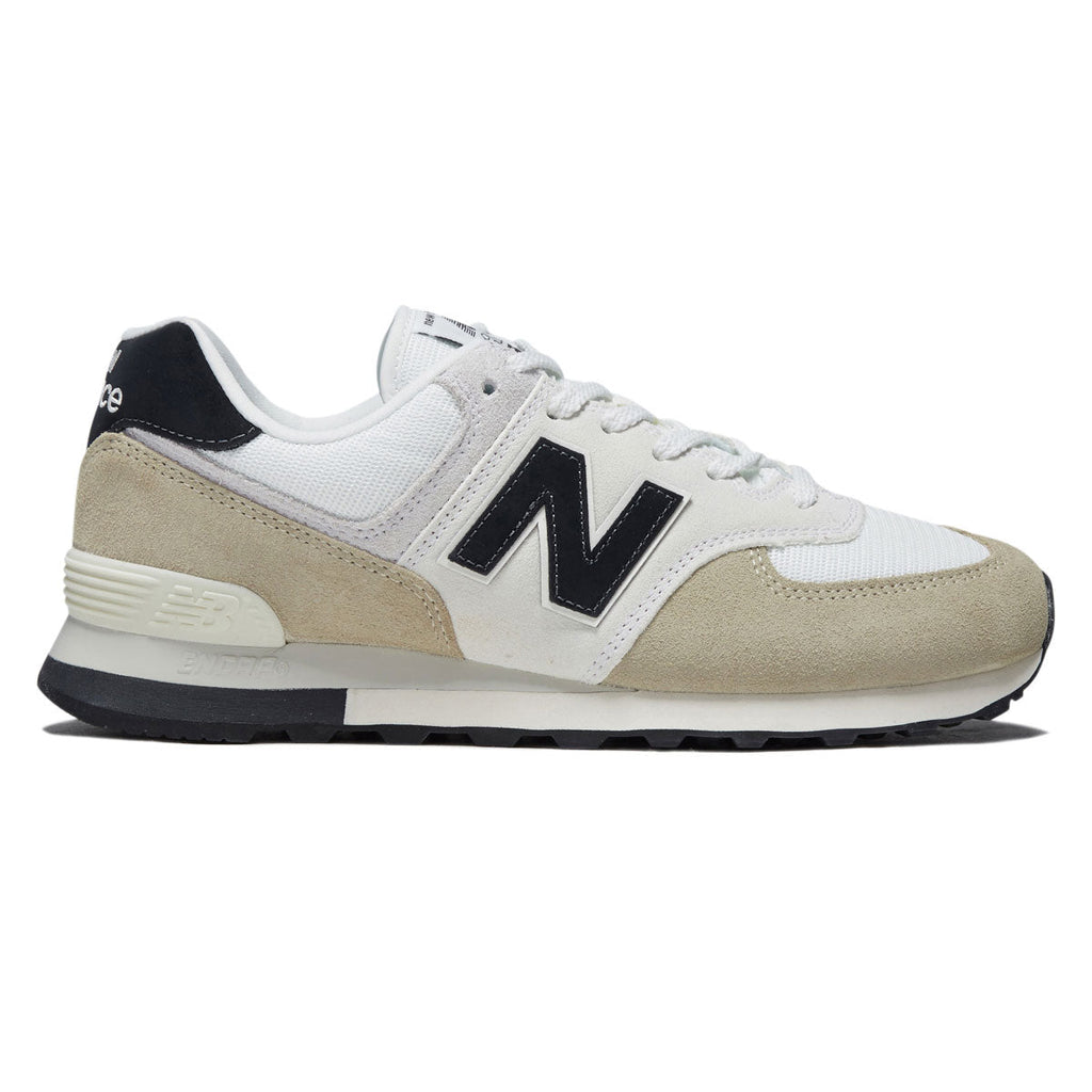 New Balance 574 Shoes - Sea Salt/Linen/Navy