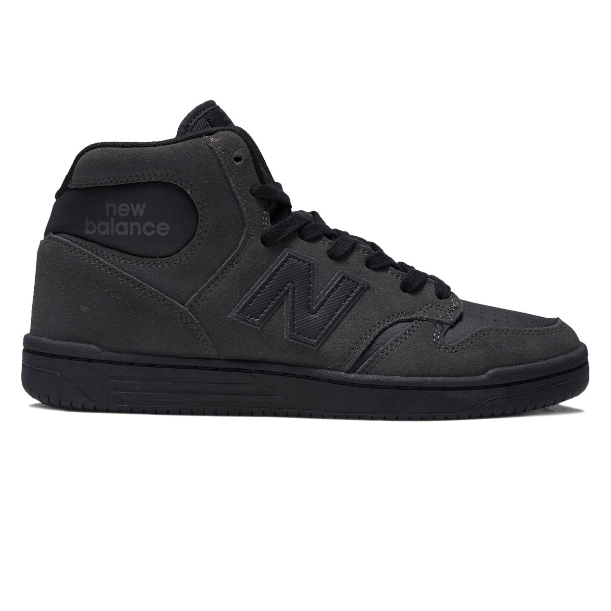 New Balance 480 Hi Wide Shoes - Charcoal/Black