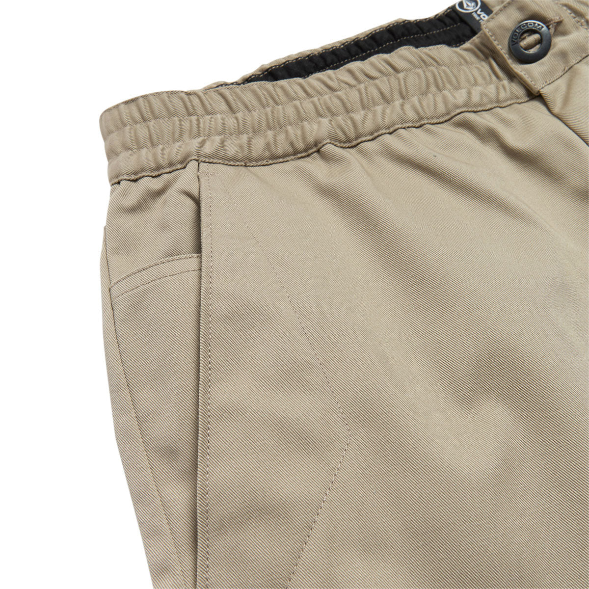 Volcom Capreezy Elastic Waist Pants - Light Khaki