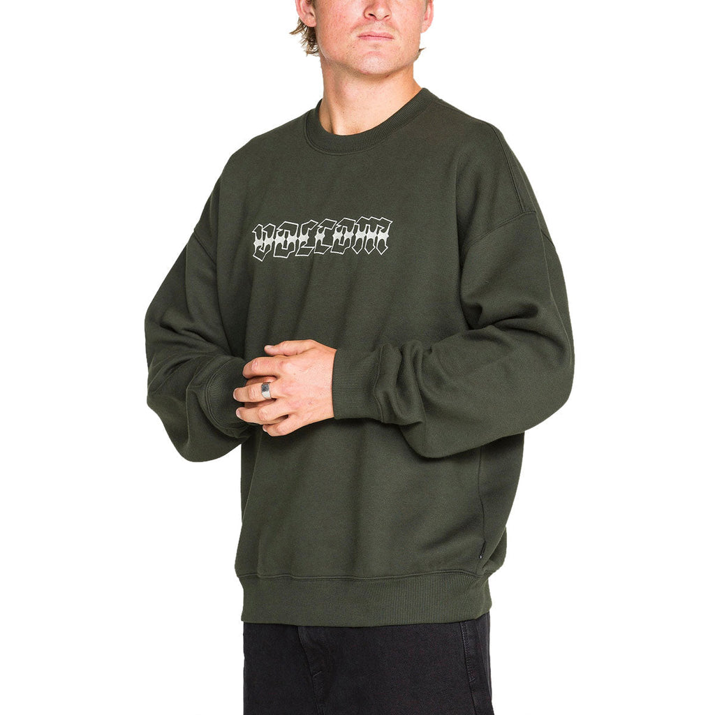 Volcom Dirty Work Crew Sweatshirt - Rosin