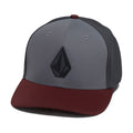 Volcom Stone Tech Flexfit Delta Hat - Burgundy