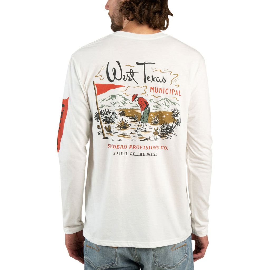 Sendero West Texas Municipal Long Sleeve T-Shirt - Vintage White