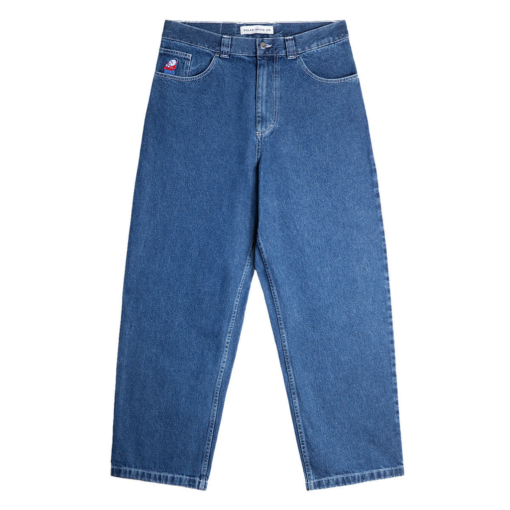 Polar Big Boy OG Logo Jeans - Blue Wash