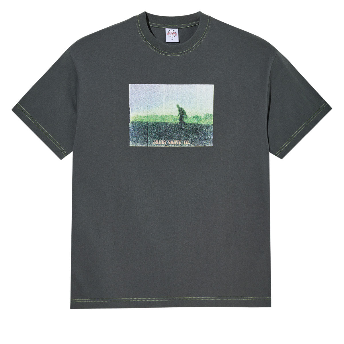 Polar Beach Walk Contrast T-Shirt - Graphite/Green