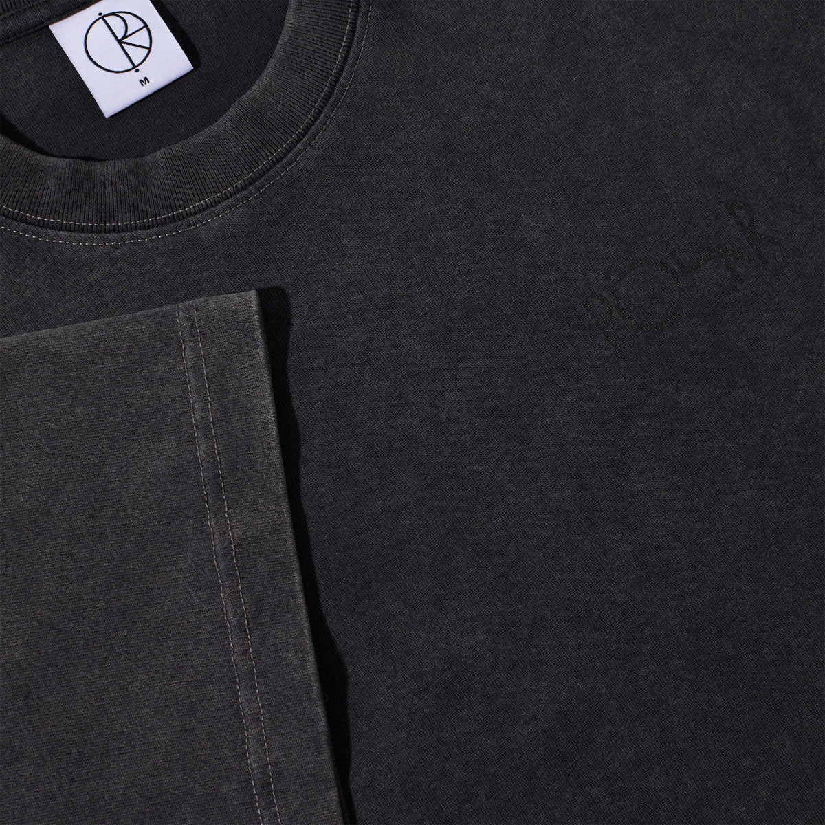 Polar Stroke Logo Contrast T-Shirt - Silver Black/Black