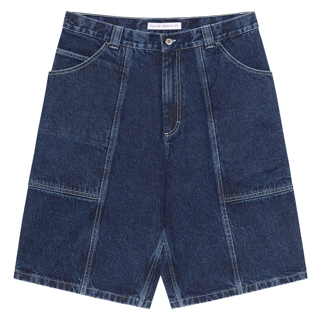 Polar Jiro Shorts - Dark Blue/White Stitching