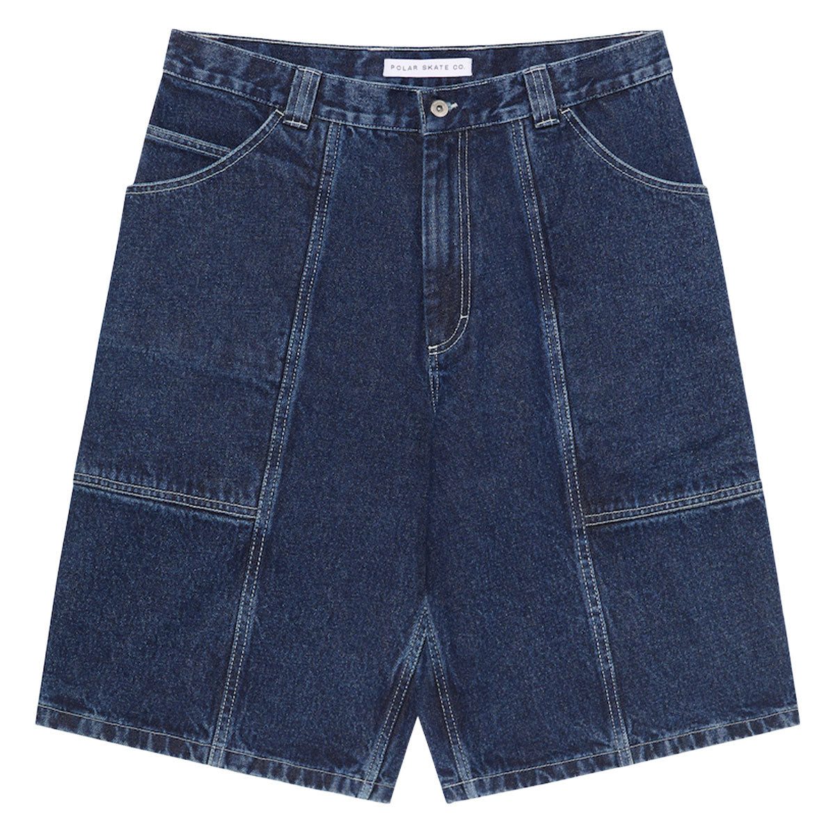 Polar Jiro Shorts - Dark Blue/White Stitching
