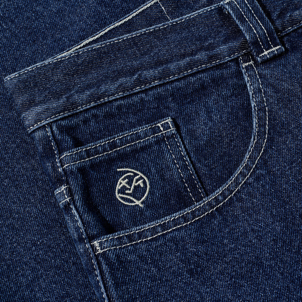 Polar Big Boy Jeans - Dark Blue/White Stitching