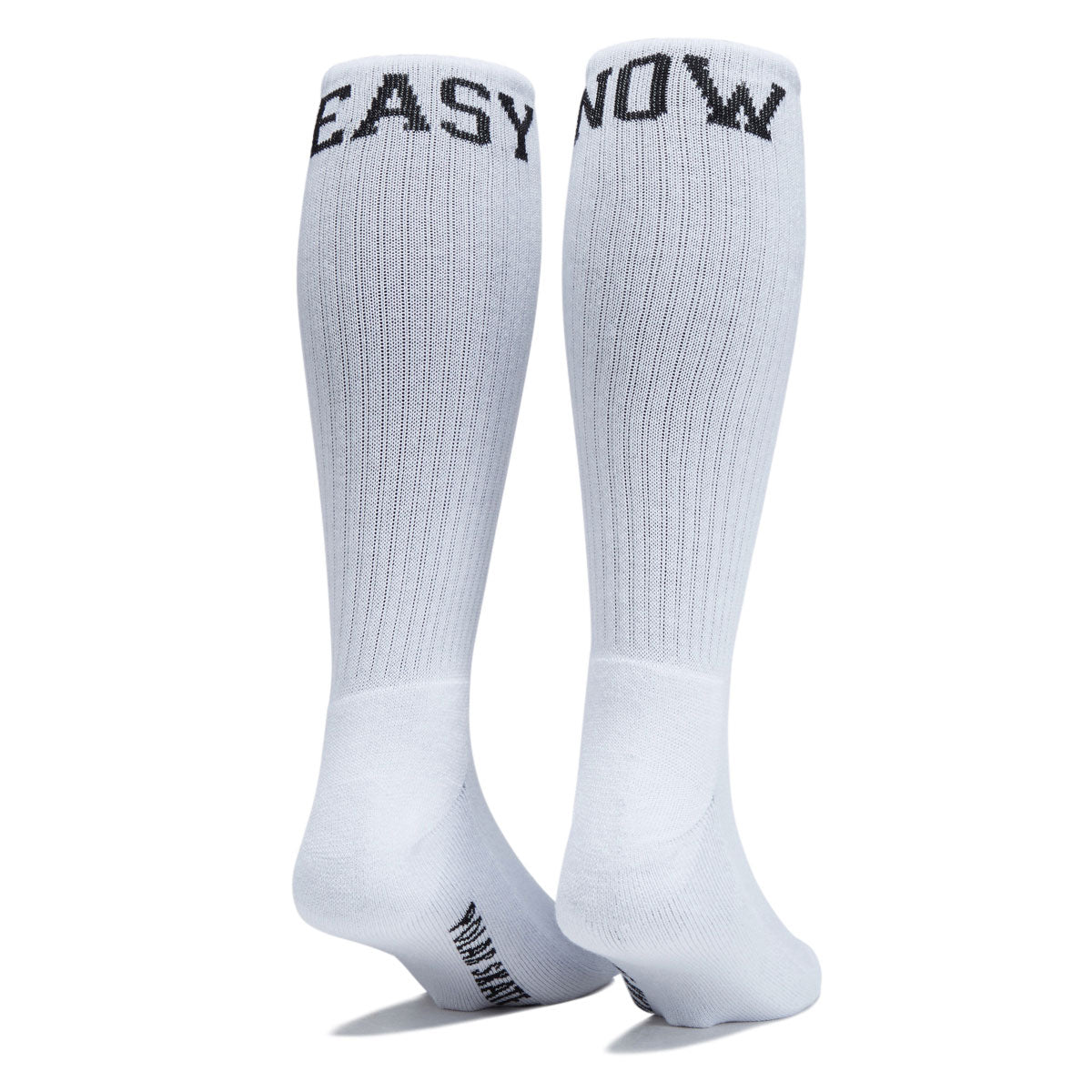 Polar Easy Now Long Rib Socks - White