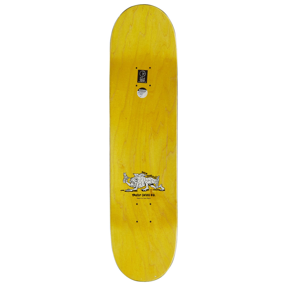 Polar Shin Sanbongi Bongi Boy Skateboard Deck - Yellow - 8.25"