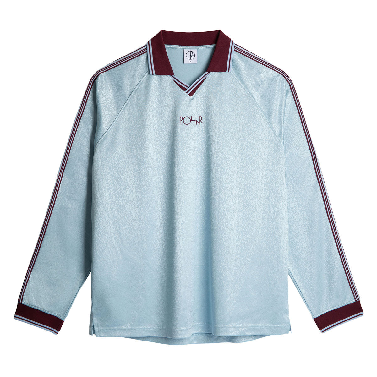 Polar Davie Long Sleeve Shirt - Sky Blue/Wine