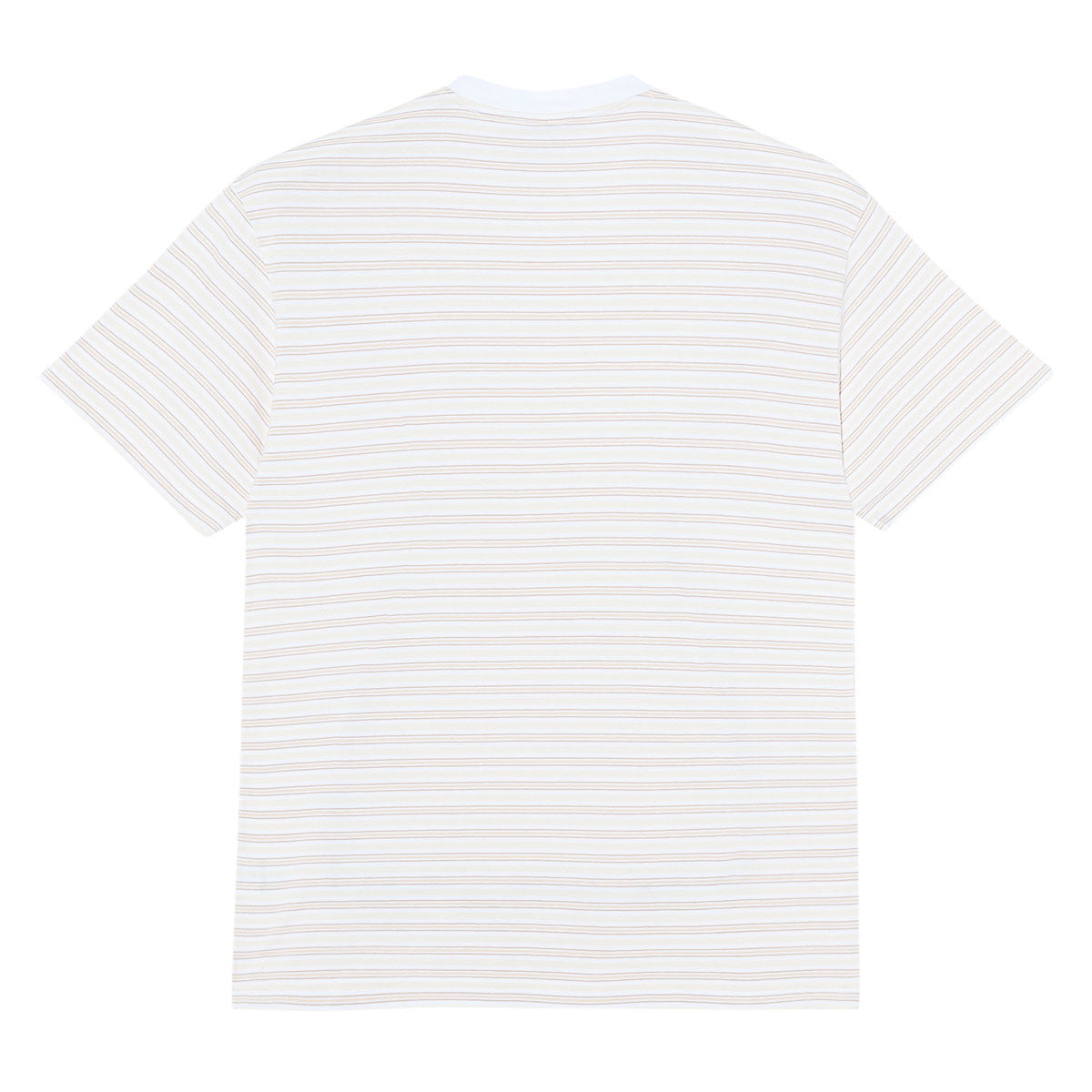 Polar Stripe T-Shirt - White/Taupe