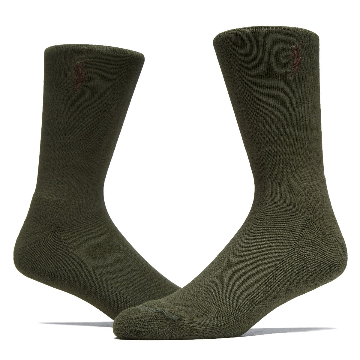 Polar No Complies Forever Business Socks - Army Green/Brown