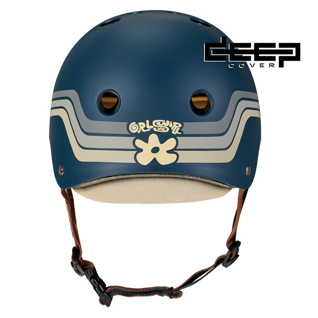 Triple Eight x GRLSWIRL Deep Cover Helmet - Retro Blue-Gray