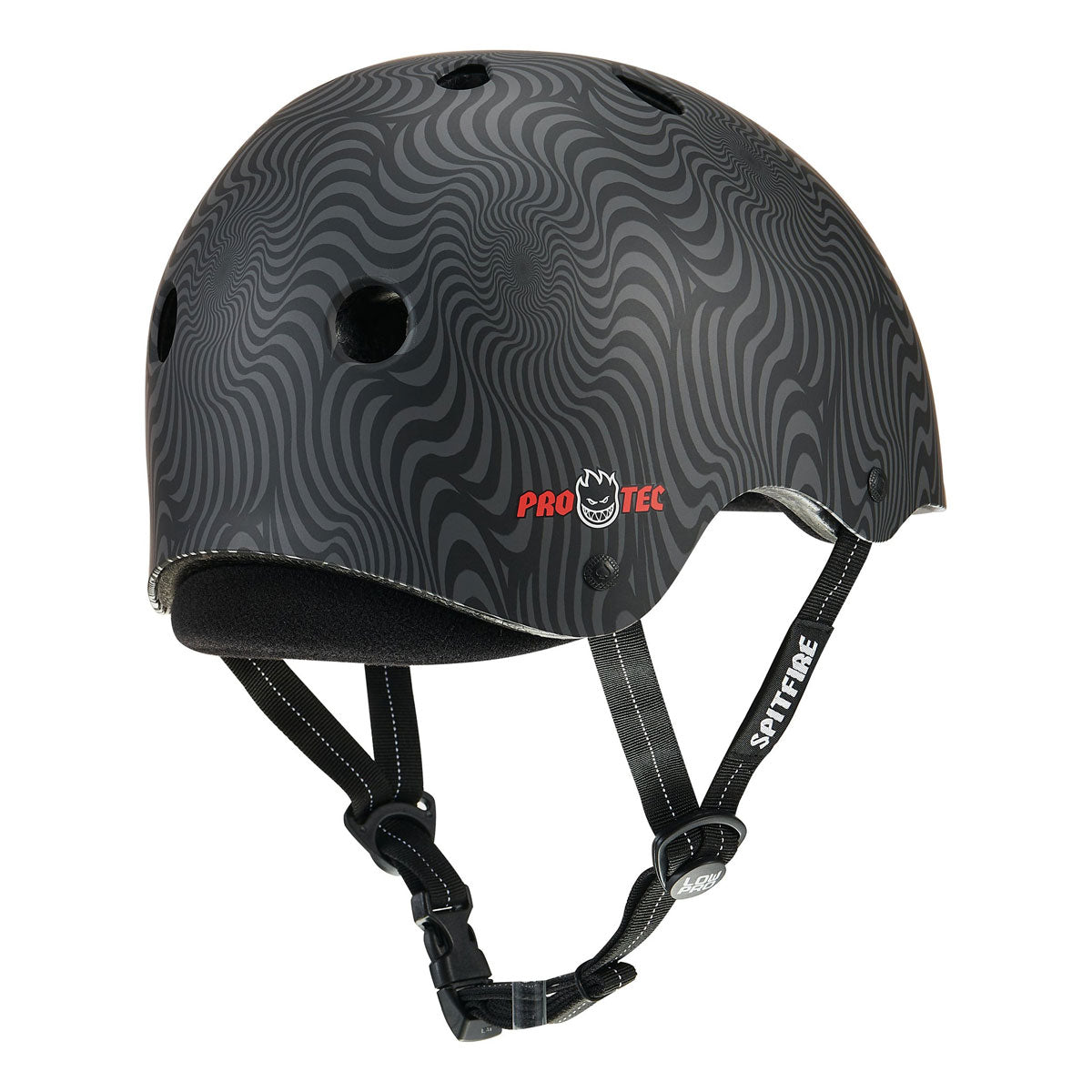 Pro-Tec x Spitfire Low Pro Helmet - Black Swirl