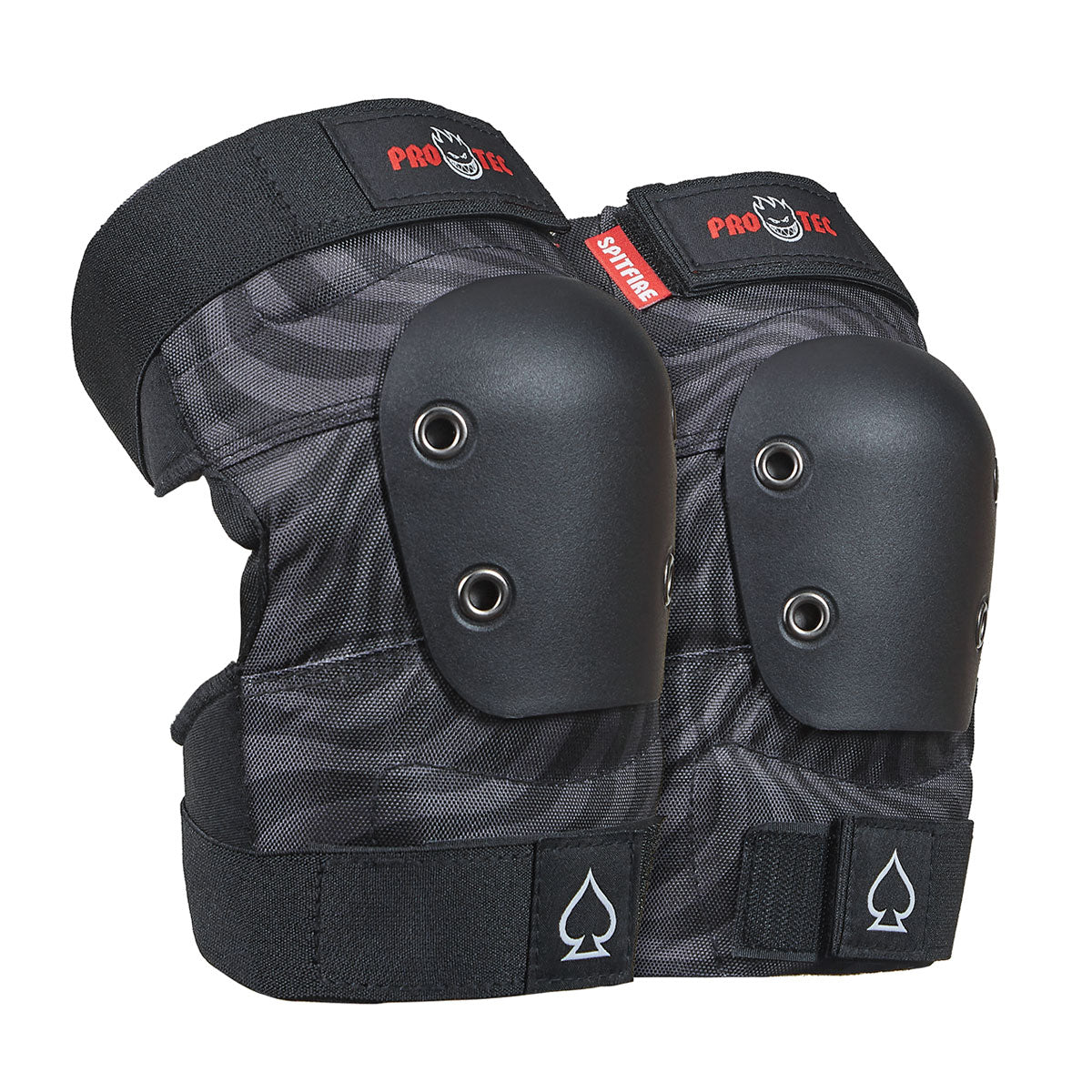 Pro-Tec x Spitfire Street Adult 3 Pack Open Back Set Of Pads - Black Swirl