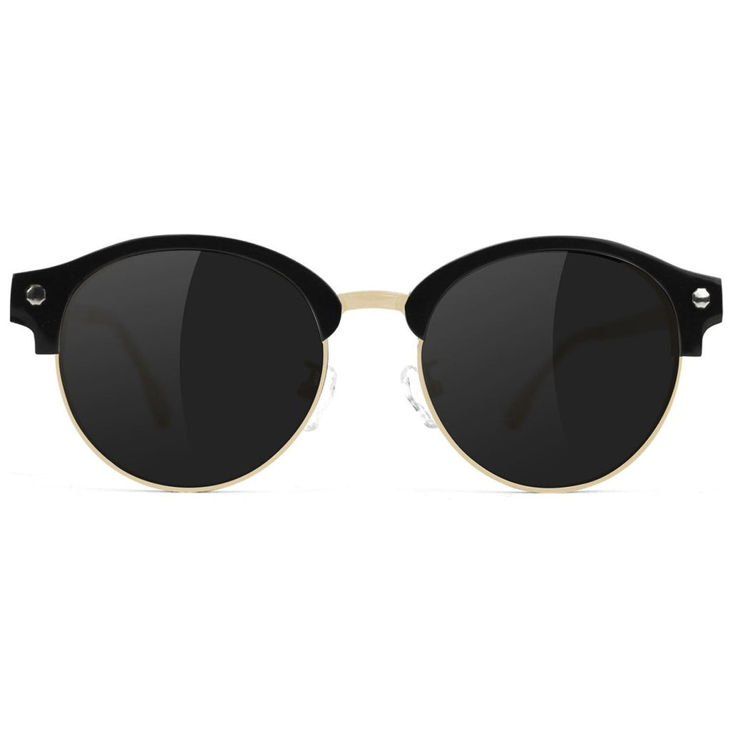 Glassy Paul Polarized High Roller Sunglasses - Black/Gold