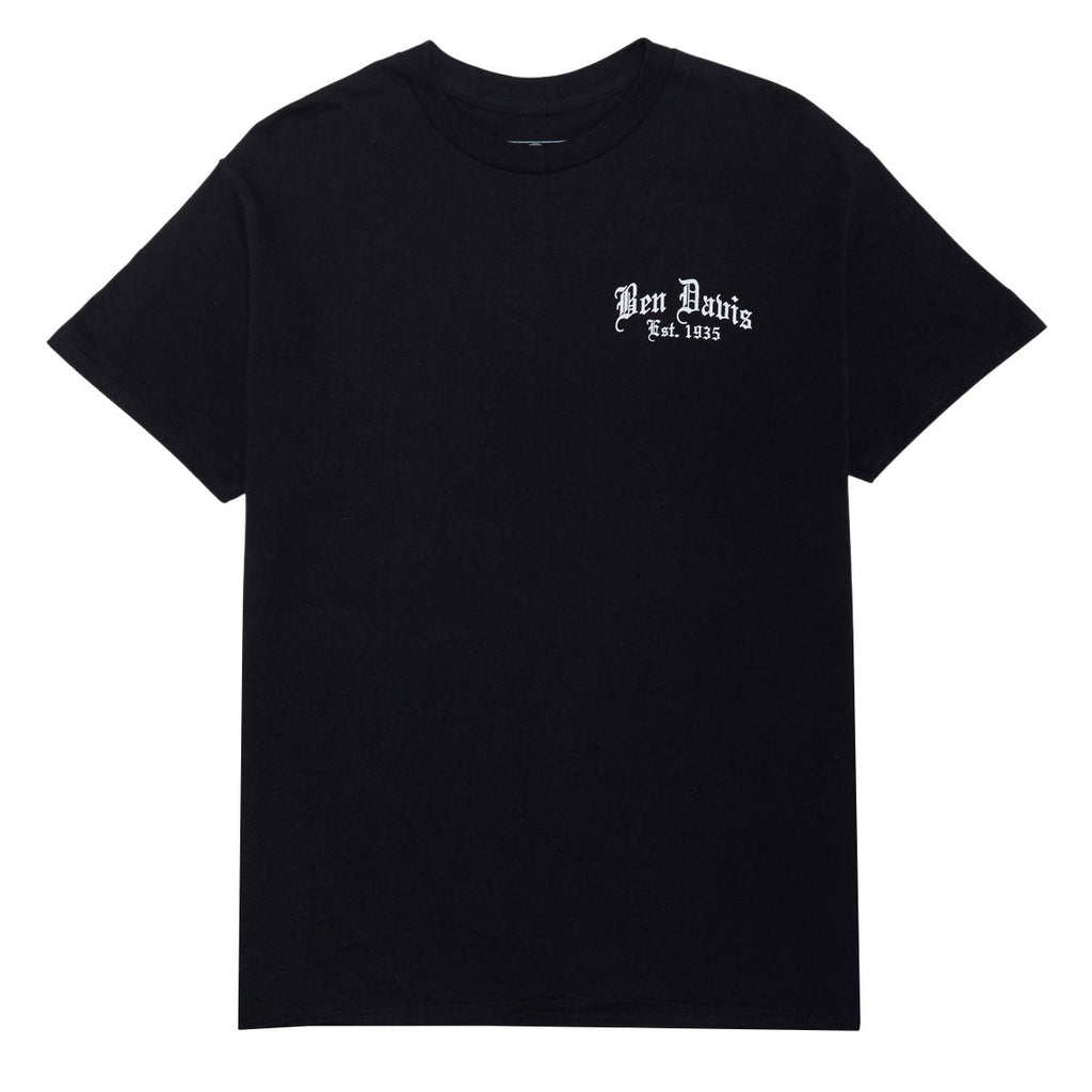 Ben Davis Paisley Logo T-Shirt - Black