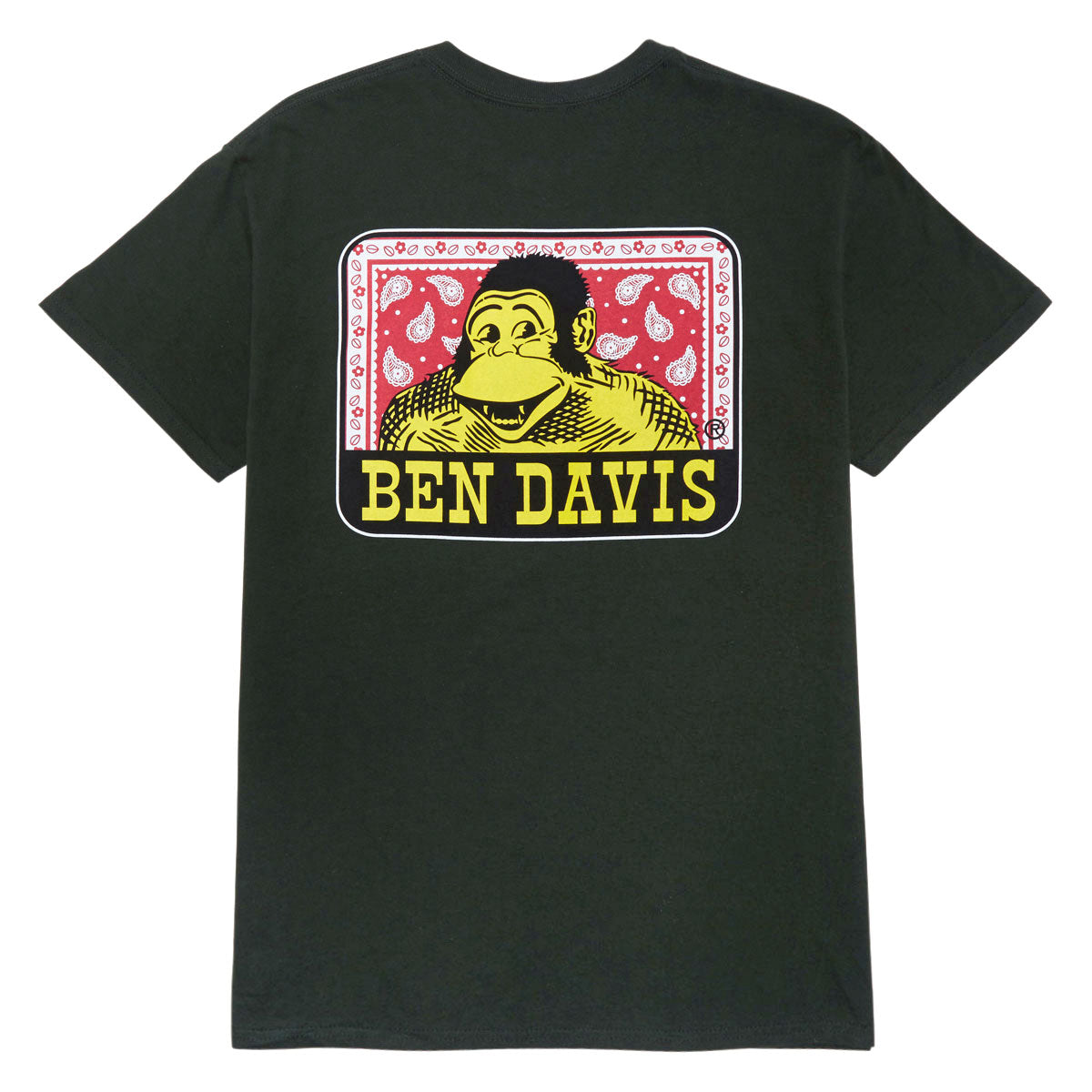 Ben Davis Paisley Logo T-Shirt - Green