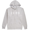 Zero Army Zip Up Hoodie - Heather Grey/Black