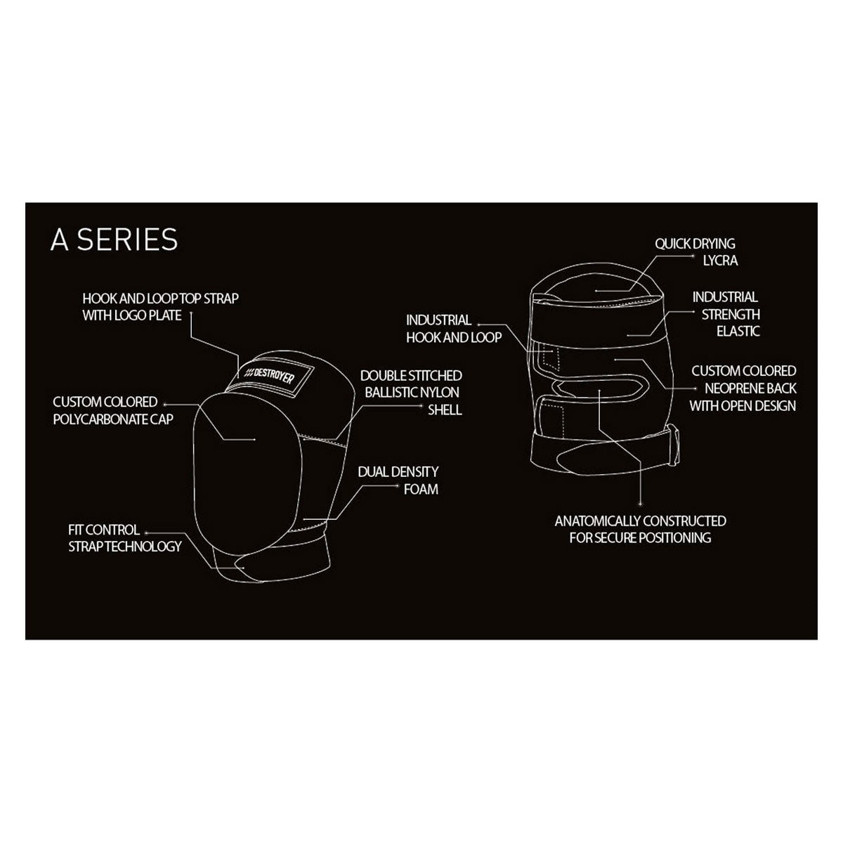 Destroyer A Series Knee Pads - Camo