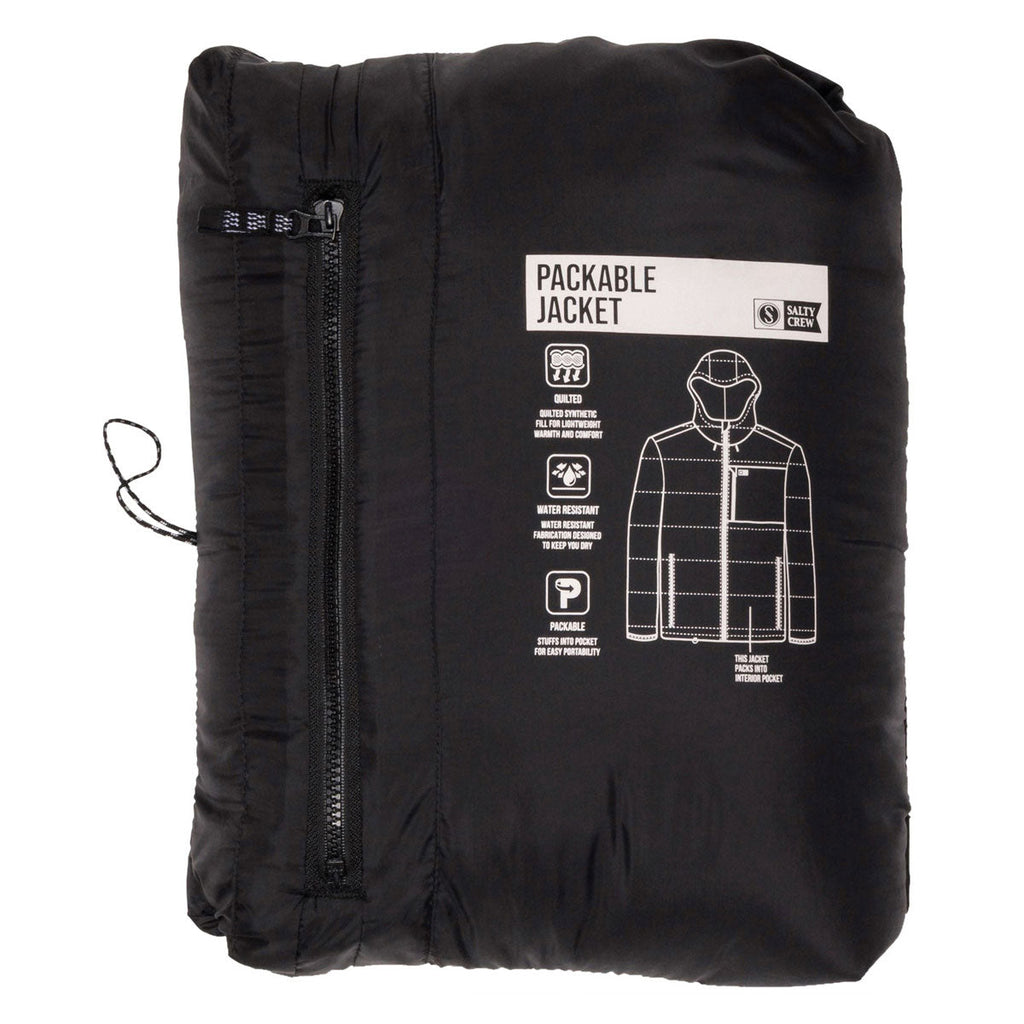 Salty Crew Barrier Hooded Jacket - Matte Black