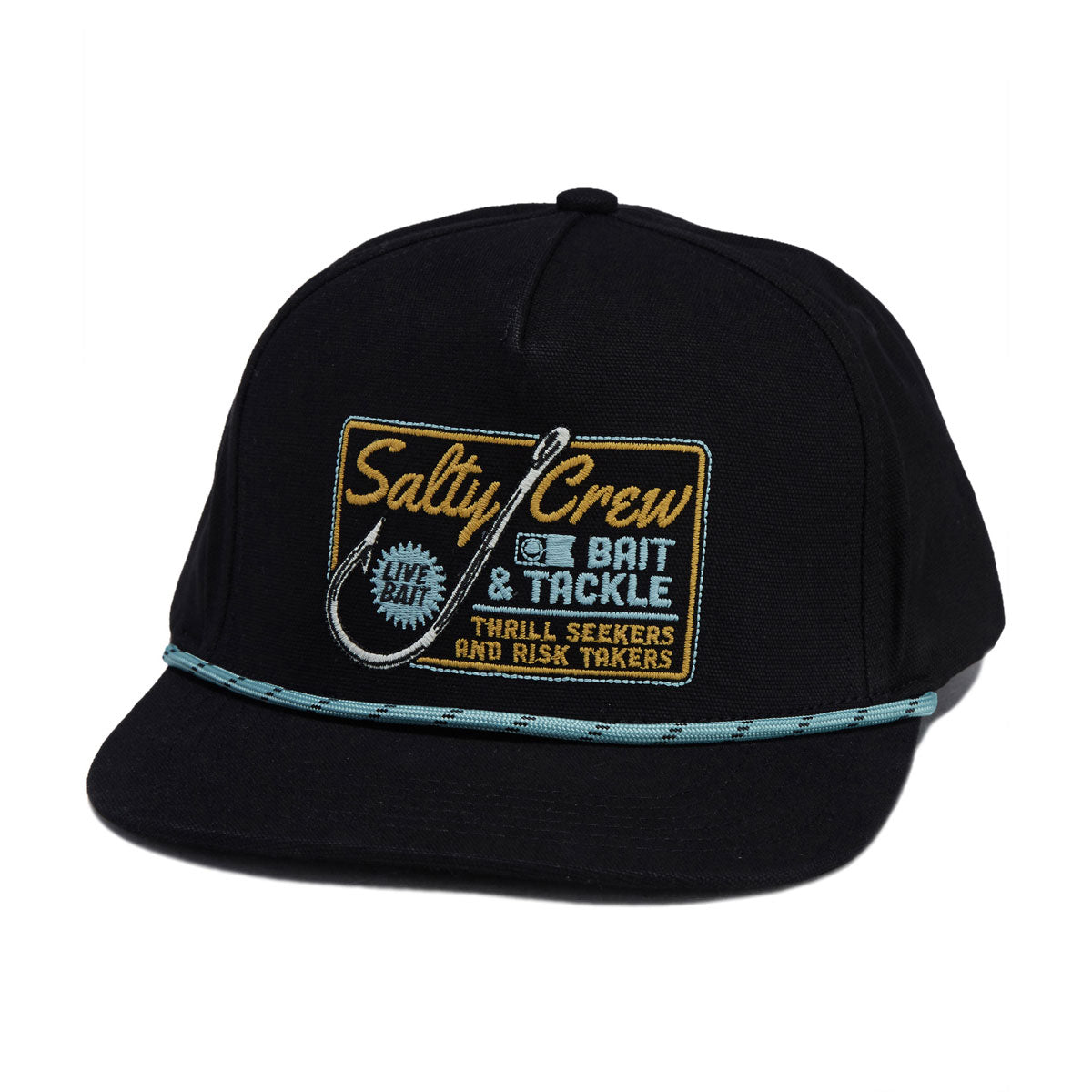 Salty Crew Hooked Up Snapback Hat - Black