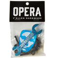 Opera Allen Hardware - Black/Blue - 1"