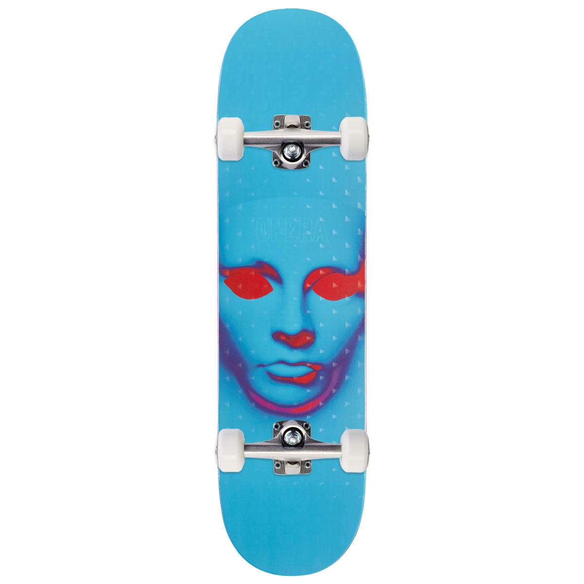 Opera Face EX7 Skateboard Complete - Holographic Blue - 8.25"