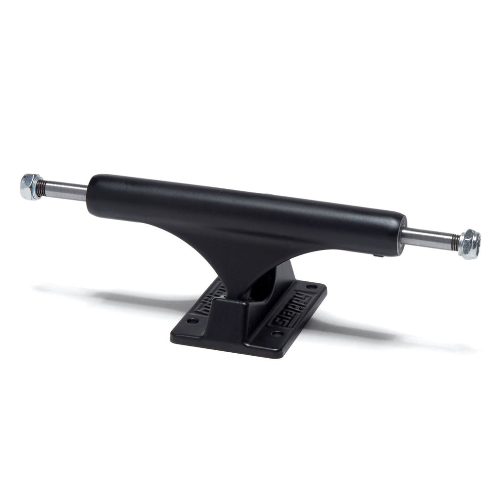 Slappy ST1 Inverted Hollow Lights Ultra Low Kingpin Skateboard Trucks - Matte Black/Black Gold - 8.50"