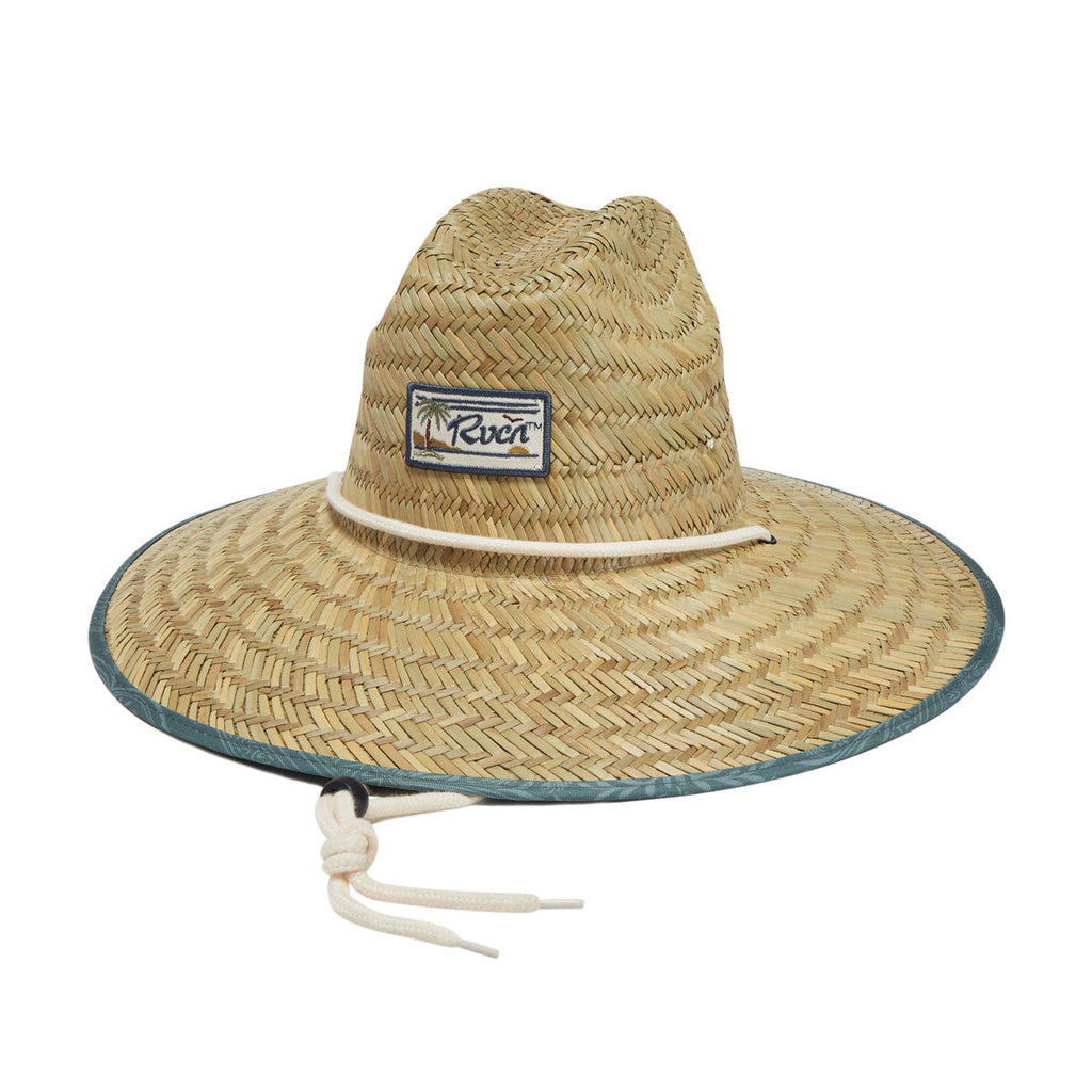 RVCA Exotica Straw Lifeguard Hat - Olive
