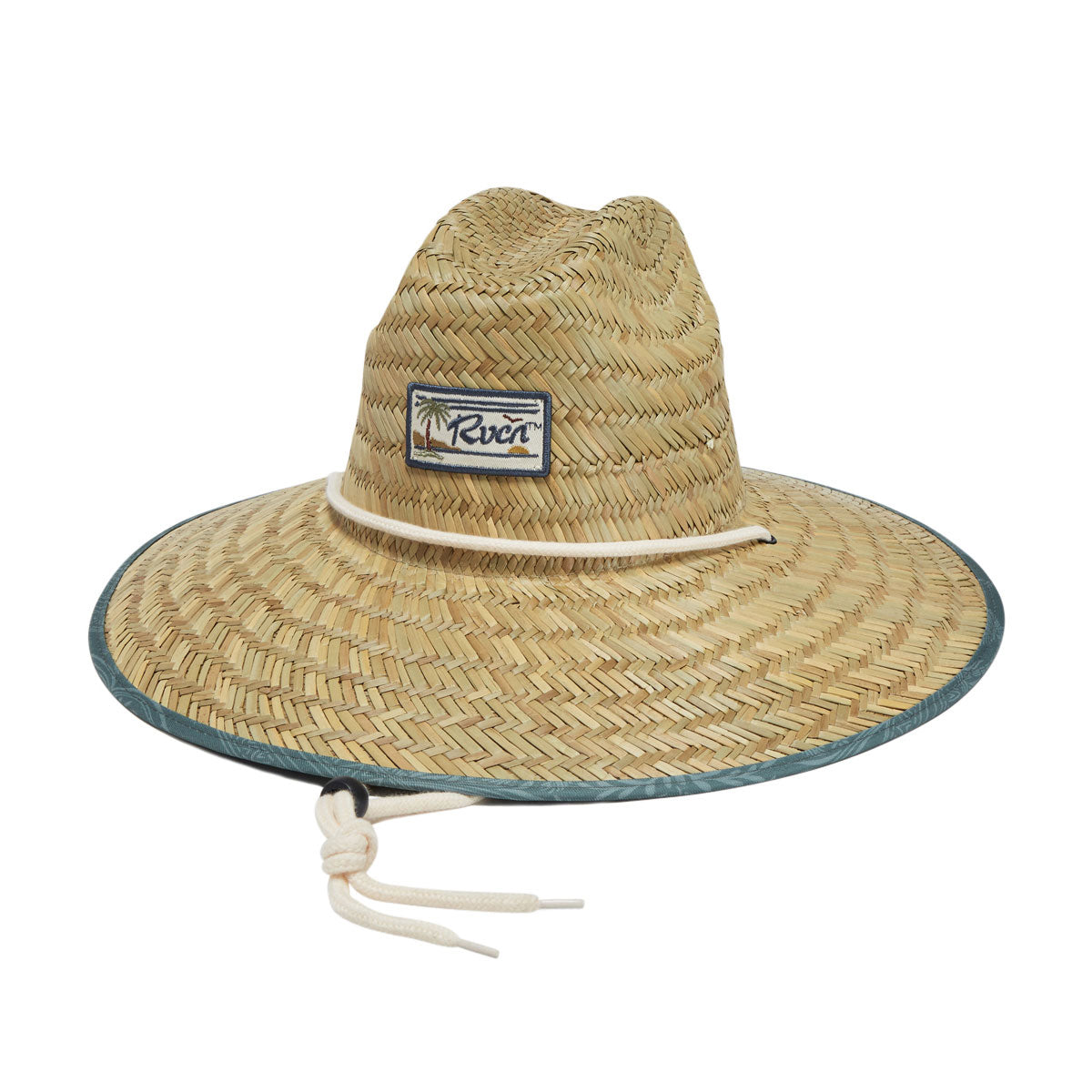 RVCA Exotica Straw Lifeguard Hat - Olive