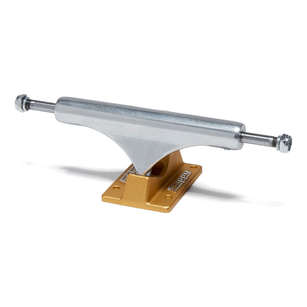 Slappy ST1 Inverted Hollow Lights Ultra Low Kingpin Skateboard Trucks - Polished/Gold/Gold - 8.50"